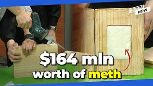 74 kilos of methamphetamine found in wooden boards