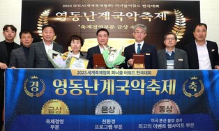 영동 난계국악축제, 피너클어워드 3관왕