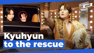 Super Junior Kyuhyun confronts a knife-wielding intruder