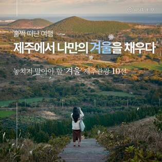 "제주의 겨울에서 한 해를 마무리하고 새로 시작한다"