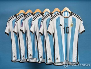 메시 월드컵 축구 우승 유니폼, 경매서 100억원에 낙찰