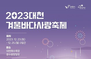 대천해수욕장서 23∼25일 겨울바다 사랑축제