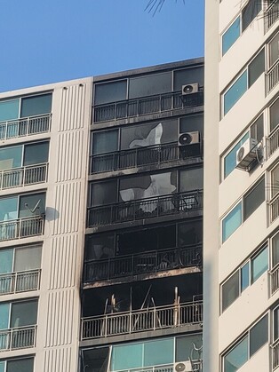 Fire at apartment building
