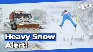 [Video] Heavy snow blankets Gangwon Youth Olympics venue