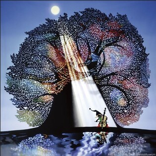 '그림자 회화' 100세 日작가 "사랑·평화 메시지, 韓 관객에 닿길"