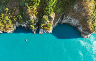 [Yonhap Imagine] Walking along the cliff edge, the breathtaking scenery of Geumodo Island