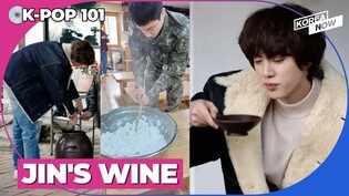 BTS Jin makes traditional Korean wine wearing his combat uniform