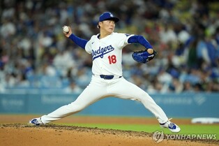 '고척 참사' 잊은 야마모토…MLB 다저스에서 첫 8이닝 투구