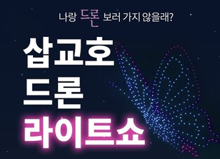 당진 삽교호서 14일 밤 드론 라이트쇼…8월부터 매주 개최