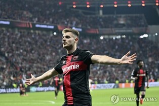 레버쿠젠, 유로파리그 결승 진출…추가시간 골로 49경기 무패(종합)