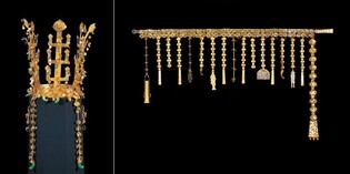 신라 황금 문화 알린 금관총 금관·금 허리띠, 첫 보령 나들이