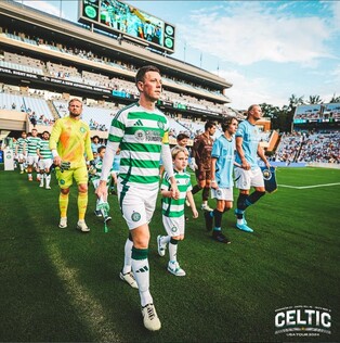 권혁규 결승 도움…셀틱, '홀란 골맛' 맨시티에 친선전 4-3 승리