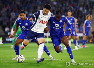 손흥민, 개막전 92분 뛰었으나 침묵…토트넘, 레스터와 1-1 무
