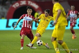 황인범·설영우 풀타임 활약…즈베즈다, 역전승으로 UCL 본선행