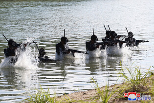 N. Korean leader inspects special operations unit