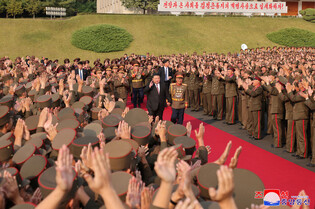 N. Korean leader visits military university