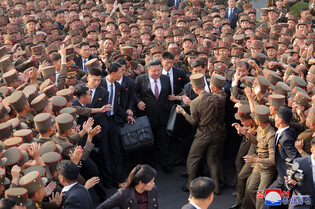 N. Korean leader visits military university