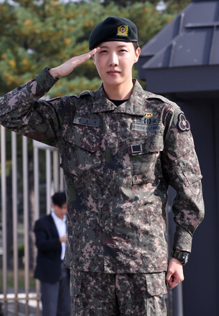 Photos of 'j-hope' after his discharge from the army