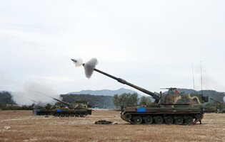 K9A1 howitzer live-fire drill