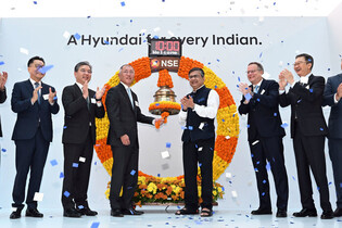 Hyundai Motor India listed on Indian stock market