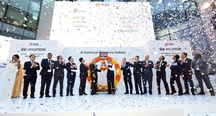 Hyundai Motor India listed on Indian stock market
