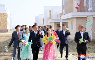 New houses in Pyongyang