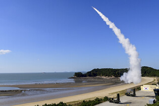 Cheongung-II interceptor's live-fire drill