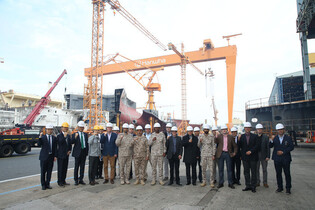 Foreign military officers visit Hanwha Ocean shipyard
