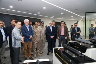 Foreign military officers visit Hanwha Ocean shipyard