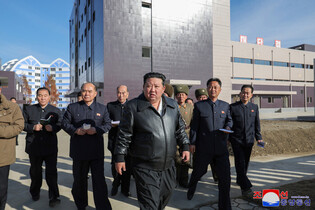 N. Korean leader inspects local factories under construction