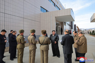 N. Korean leader inspects local factories under construction