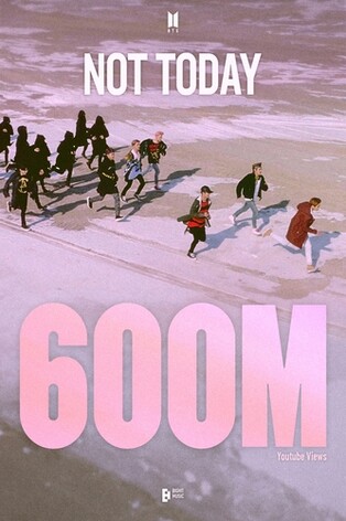 BTS' 'Not Today' music video tops 600 mln YouTube views