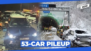 [Video] 53 cars pileup on icy road due to record-breaking snowfall