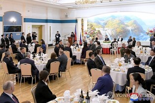 (LEAD) Russian Embassy in N. Korea hosts reception on ratification of mutual defense treaty
