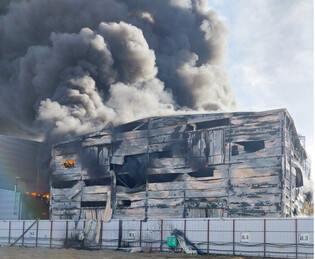 Fire at factory