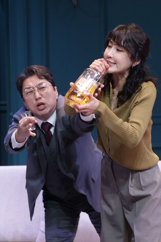 S. Korean actor Jo Young-kyu and actress Shin Dong-mi