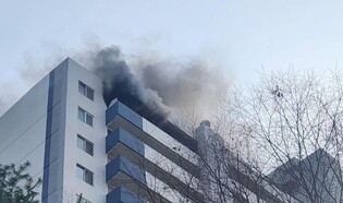분당 아파트서 인테리어 공사중 화재…30여명 대피