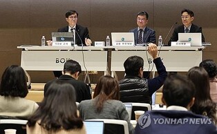 (LEAD) BOK chief highlights sluggish demand, martial law attempt as downside risks to growth
