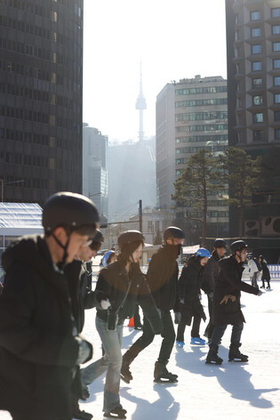 Ice skating