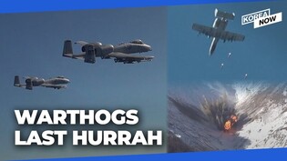 A-10s bare teeth once more over S. Korea as they head into the sunset