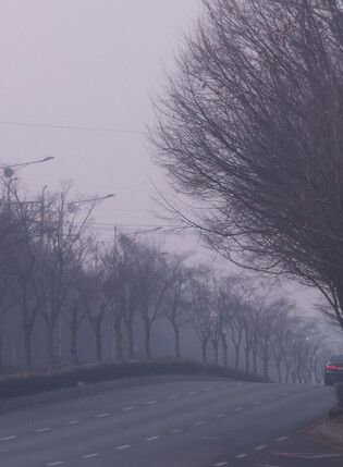 Hazy view in S. Korean city