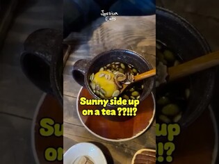 A hot egg yolk tea in Seoul?! #shorts #foodie #tea #koreanfood
