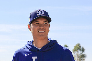 Shohei Ohtani at MLB spring training