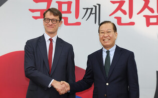 Ruling party's interim leader meets French envoy