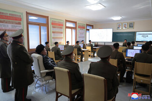 N.K. leader visits military, political school of armed forces