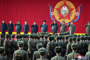 N.K. leader inspects military academy