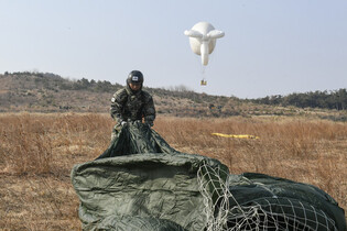 Marines Corps conducts airdrop drill