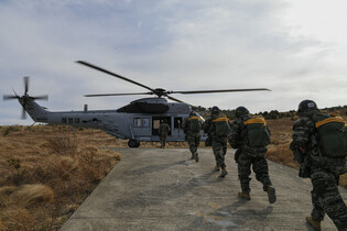 Marines Corps conducts airdrop drill