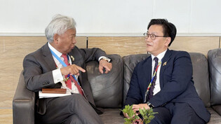 S. Korea's vice finance minister meets AIIB President Jin