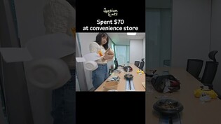 Spent $70 at convenience store #shorts #foodie #koreanfood